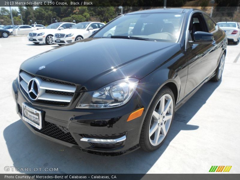 Black / Black 2013 Mercedes-Benz C 250 Coupe