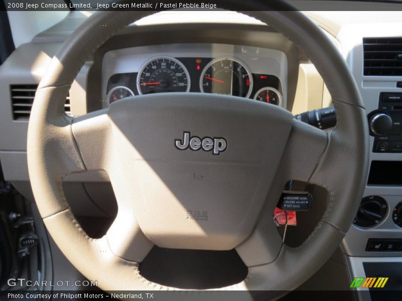 Jeep Green Metallic / Pastel Pebble Beige 2008 Jeep Compass Limited