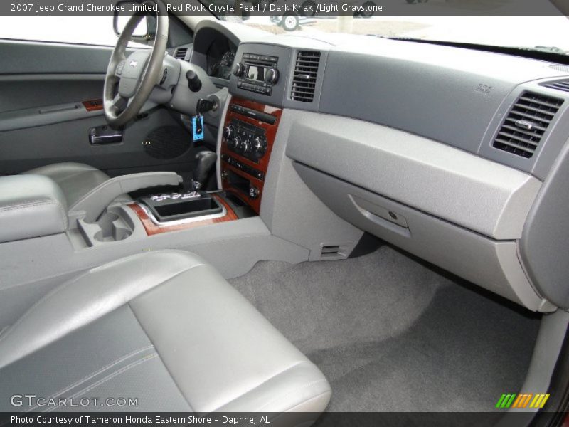 Red Rock Crystal Pearl / Dark Khaki/Light Graystone 2007 Jeep Grand Cherokee Limited