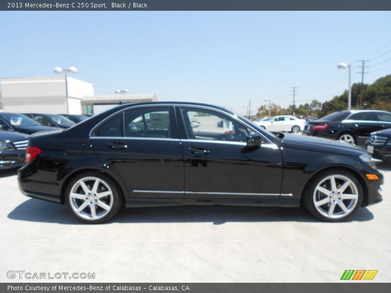Black / Black 2013 Mercedes-Benz C 250 Sport