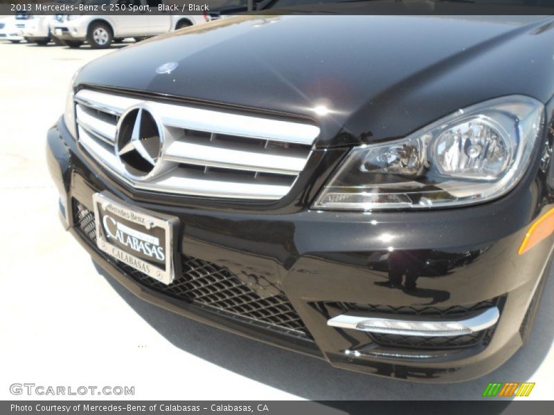 Black / Black 2013 Mercedes-Benz C 250 Sport
