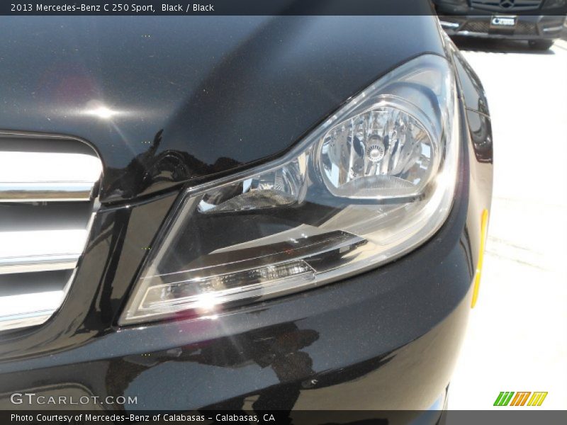 Black / Black 2013 Mercedes-Benz C 250 Sport