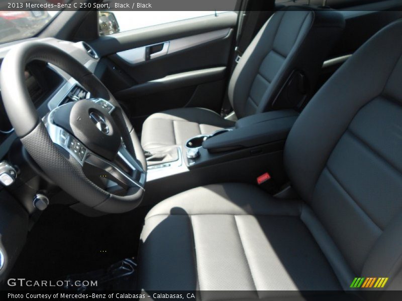 Black / Black 2013 Mercedes-Benz C 250 Sport
