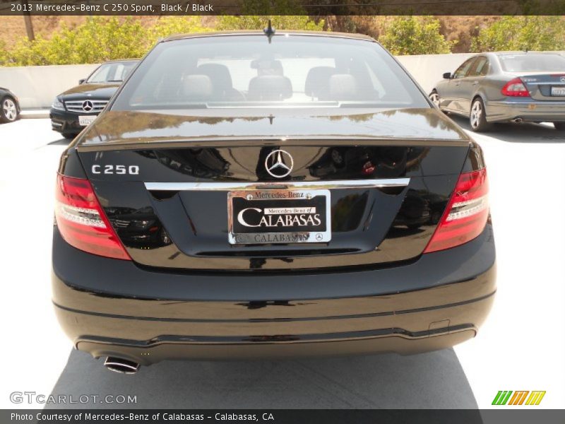 Black / Black 2013 Mercedes-Benz C 250 Sport