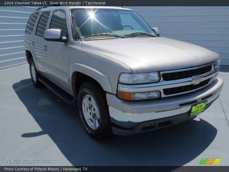 Silver Birch Metallic / Tan/Neutral 2004 Chevrolet Tahoe LT