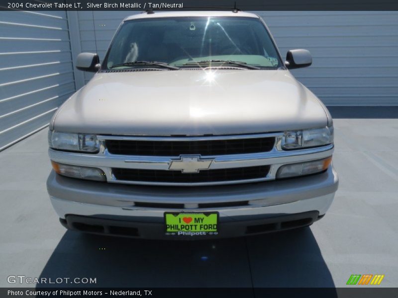 Silver Birch Metallic / Tan/Neutral 2004 Chevrolet Tahoe LT