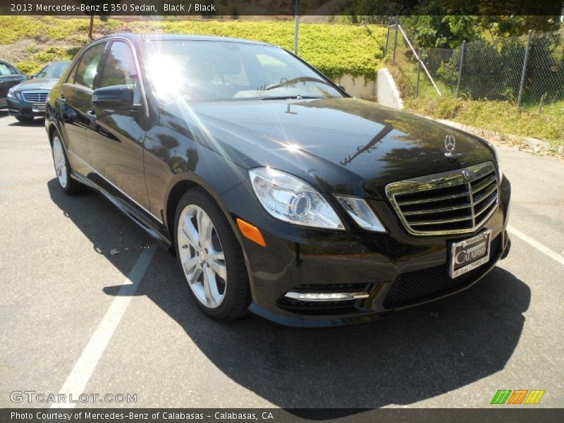 Black / Black 2013 Mercedes-Benz E 350 Sedan