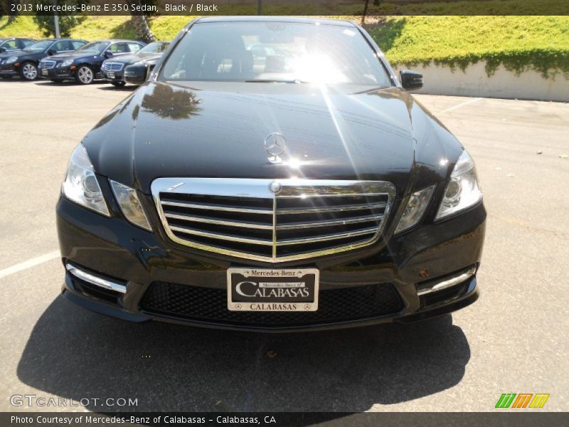Black / Black 2013 Mercedes-Benz E 350 Sedan