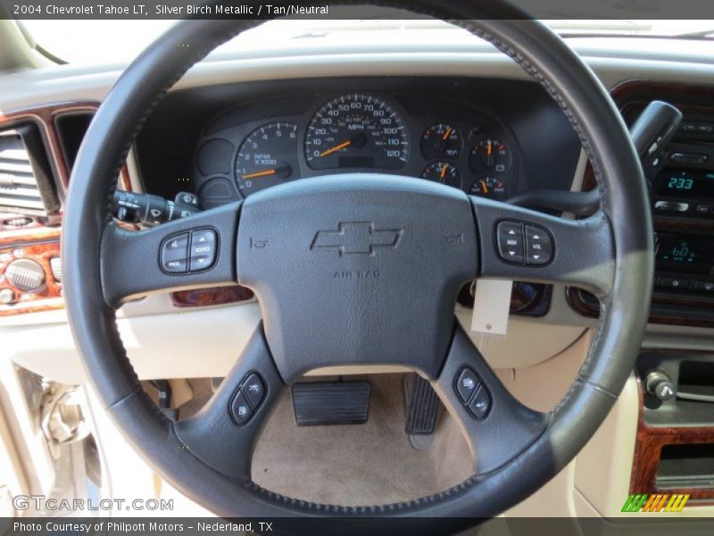 Silver Birch Metallic / Tan/Neutral 2004 Chevrolet Tahoe LT