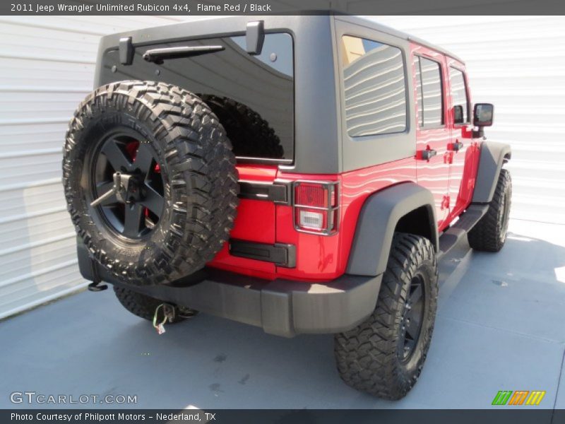 Flame Red / Black 2011 Jeep Wrangler Unlimited Rubicon 4x4