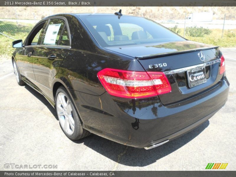 Black / Black 2013 Mercedes-Benz E 350 Sedan