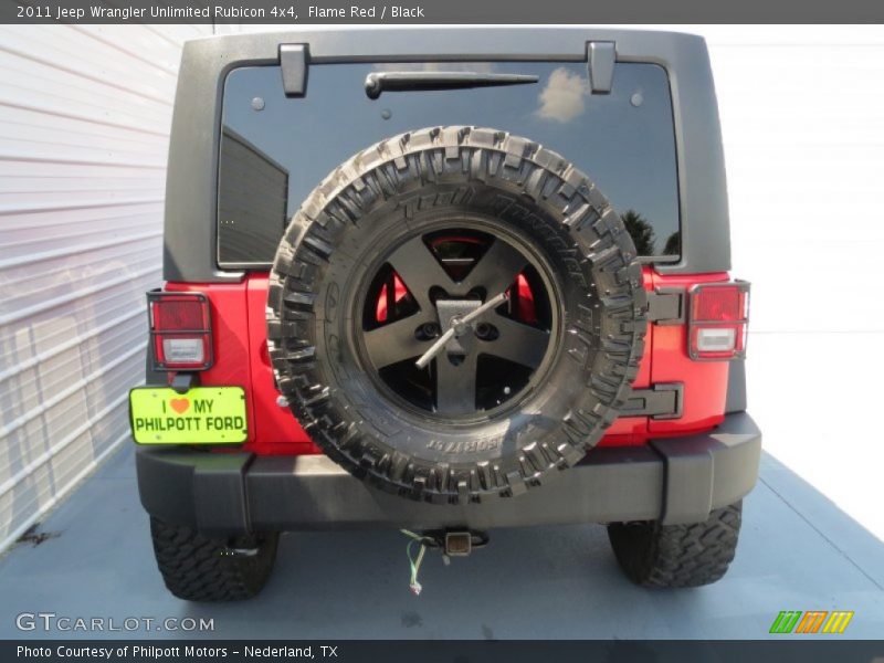 Flame Red / Black 2011 Jeep Wrangler Unlimited Rubicon 4x4