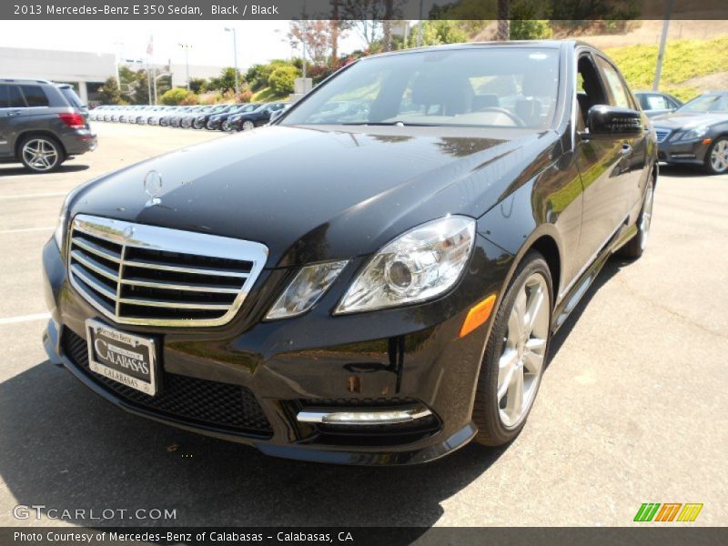 Black / Black 2013 Mercedes-Benz E 350 Sedan