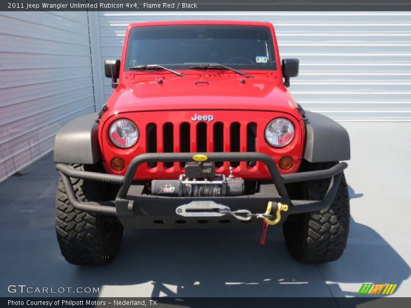 Flame Red / Black 2011 Jeep Wrangler Unlimited Rubicon 4x4