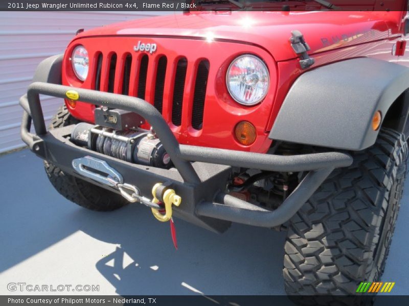Flame Red / Black 2011 Jeep Wrangler Unlimited Rubicon 4x4