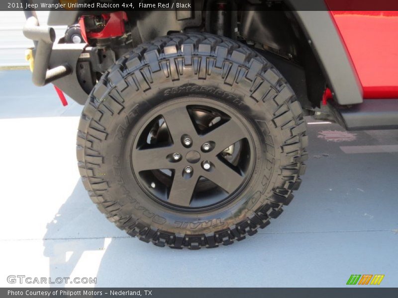 Flame Red / Black 2011 Jeep Wrangler Unlimited Rubicon 4x4