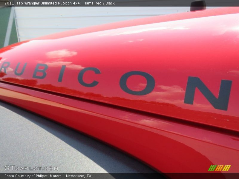 Flame Red / Black 2011 Jeep Wrangler Unlimited Rubicon 4x4