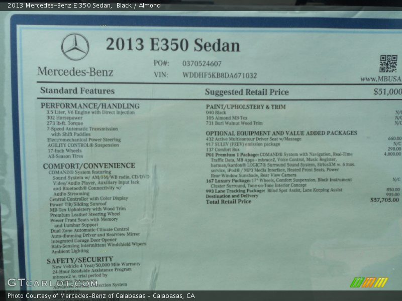 Black / Almond 2013 Mercedes-Benz E 350 Sedan