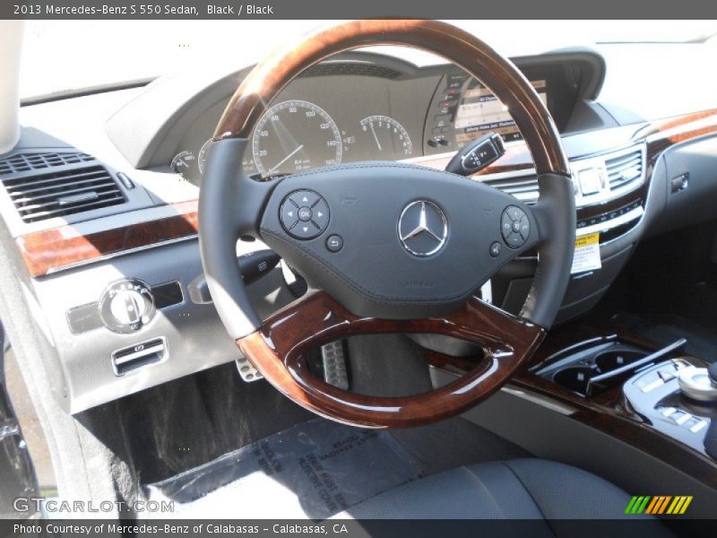 Black / Black 2013 Mercedes-Benz S 550 Sedan
