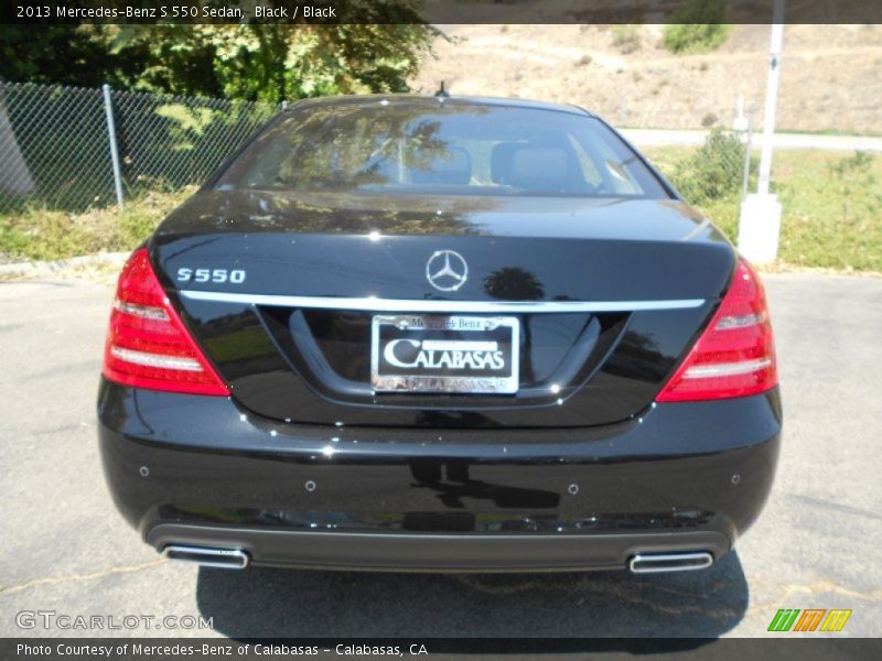 Black / Black 2013 Mercedes-Benz S 550 Sedan
