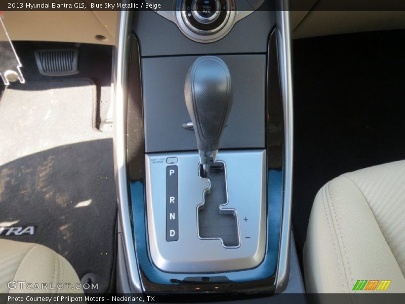 Blue Sky Metallic / Beige 2013 Hyundai Elantra GLS