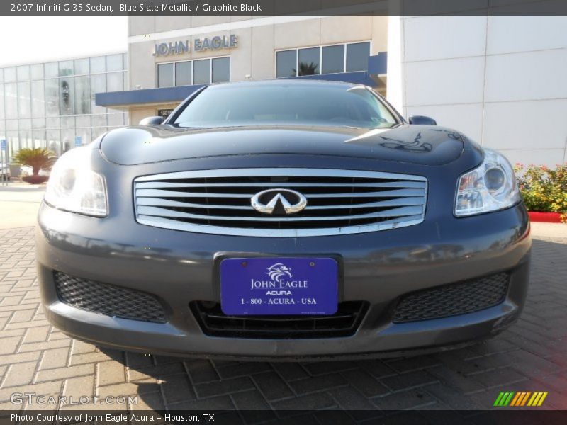 Blue Slate Metallic / Graphite Black 2007 Infiniti G 35 Sedan