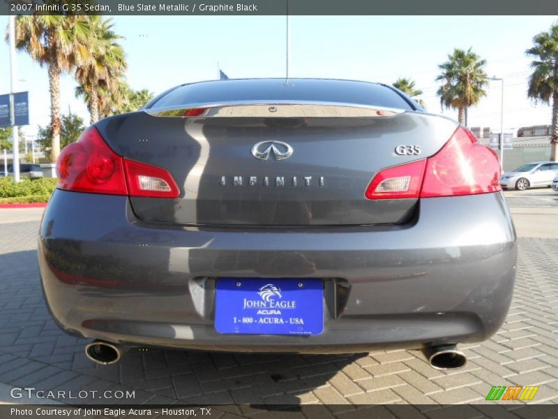 Blue Slate Metallic / Graphite Black 2007 Infiniti G 35 Sedan