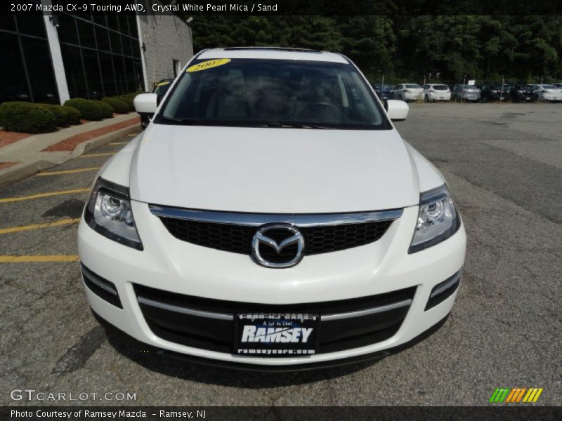 Crystal White Pearl Mica / Sand 2007 Mazda CX-9 Touring AWD