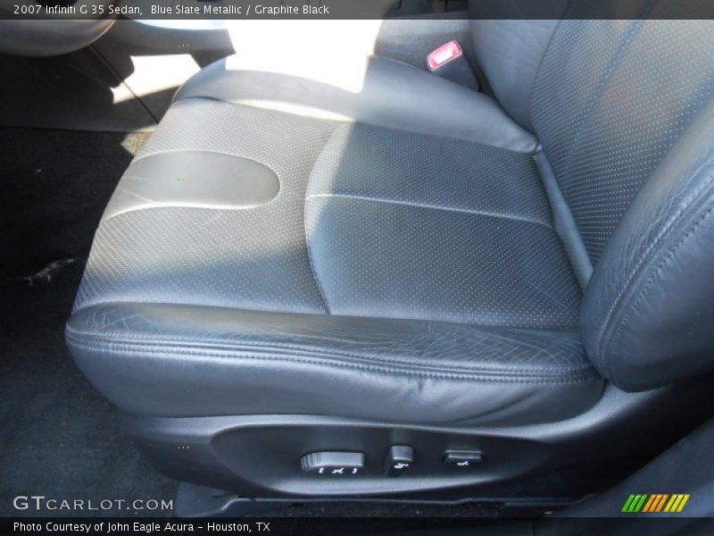Blue Slate Metallic / Graphite Black 2007 Infiniti G 35 Sedan