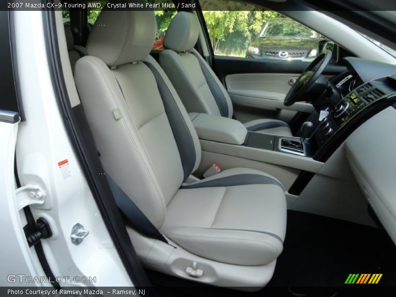Crystal White Pearl Mica / Sand 2007 Mazda CX-9 Touring AWD