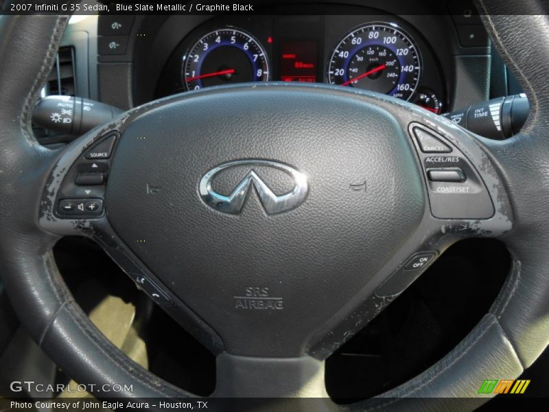 Blue Slate Metallic / Graphite Black 2007 Infiniti G 35 Sedan