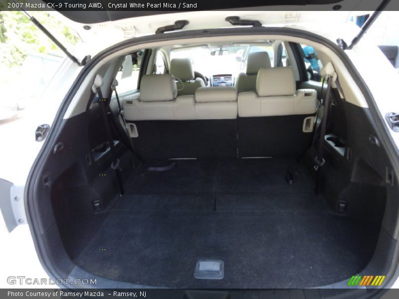 Crystal White Pearl Mica / Sand 2007 Mazda CX-9 Touring AWD