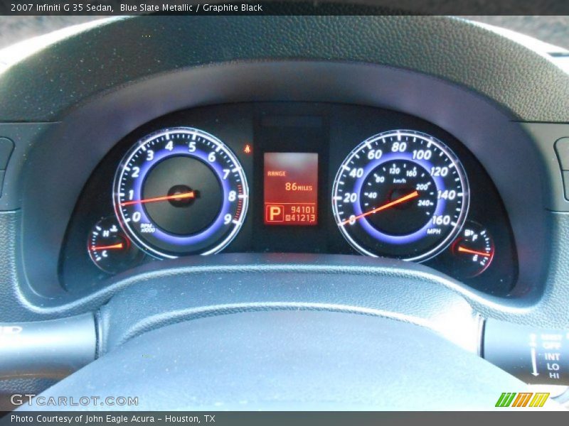 Blue Slate Metallic / Graphite Black 2007 Infiniti G 35 Sedan