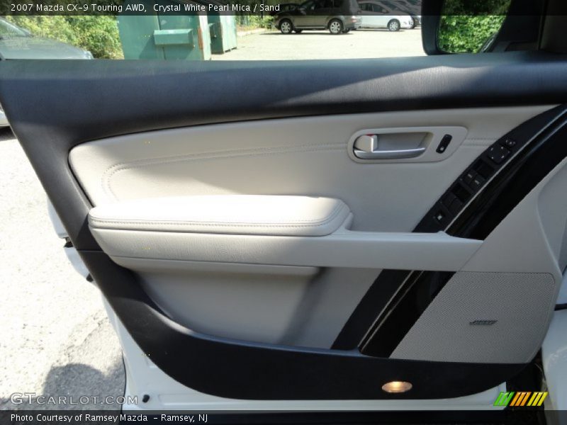 Crystal White Pearl Mica / Sand 2007 Mazda CX-9 Touring AWD