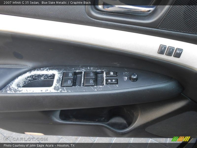 Blue Slate Metallic / Graphite Black 2007 Infiniti G 35 Sedan