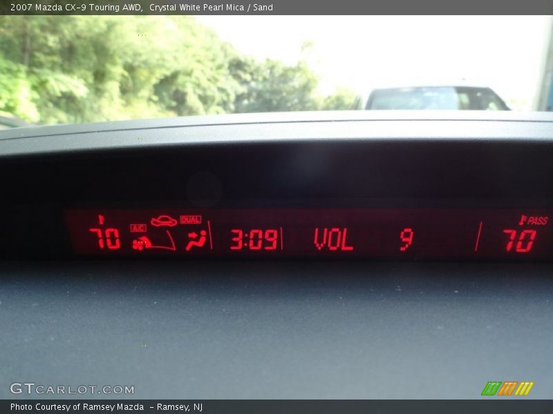 Crystal White Pearl Mica / Sand 2007 Mazda CX-9 Touring AWD
