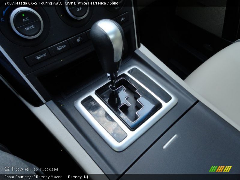 Crystal White Pearl Mica / Sand 2007 Mazda CX-9 Touring AWD
