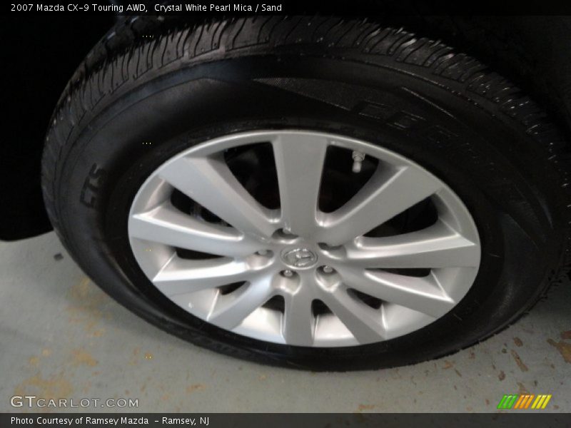 Crystal White Pearl Mica / Sand 2007 Mazda CX-9 Touring AWD