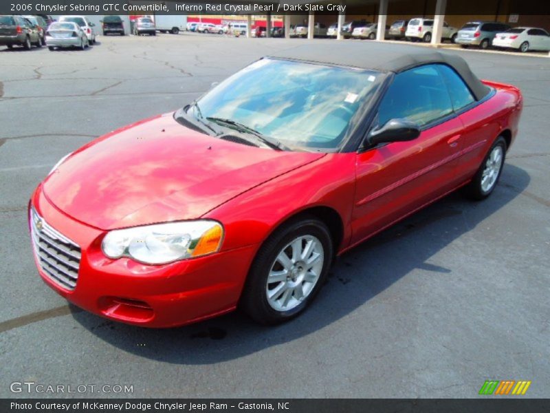Inferno Red Crystal Pearl / Dark Slate Gray 2006 Chrysler Sebring GTC Convertible