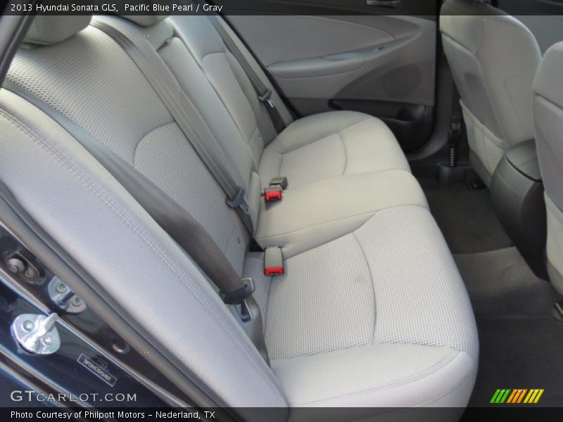 Pacific Blue Pearl / Gray 2013 Hyundai Sonata GLS