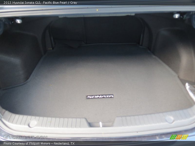 Pacific Blue Pearl / Gray 2013 Hyundai Sonata GLS