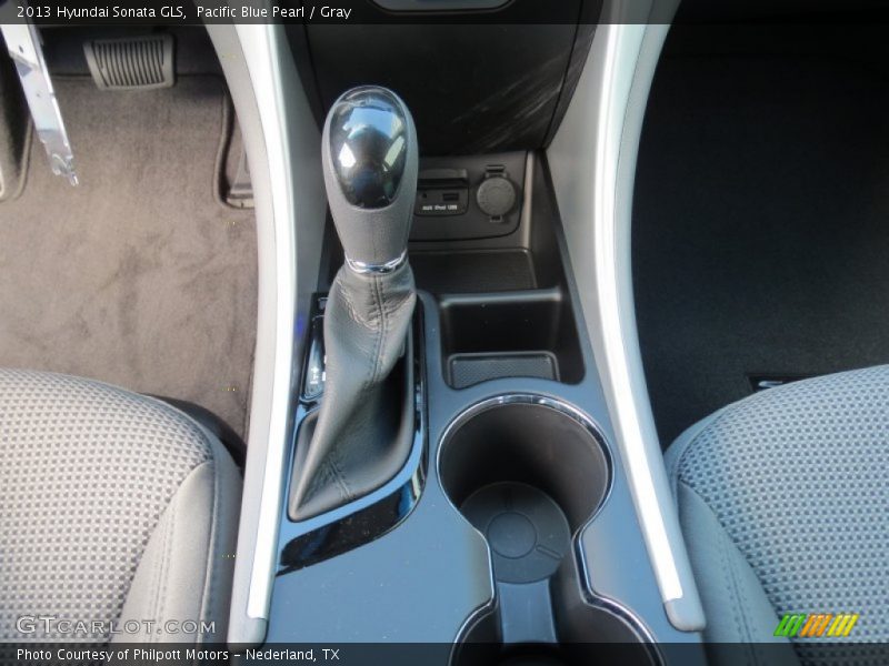 Pacific Blue Pearl / Gray 2013 Hyundai Sonata GLS