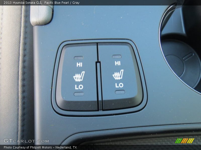 Pacific Blue Pearl / Gray 2013 Hyundai Sonata GLS