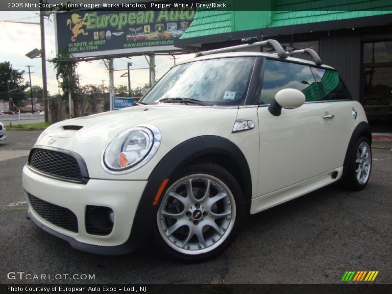 Pepper White / Grey/Black 2008 Mini Cooper S John Cooper Works Hardtop