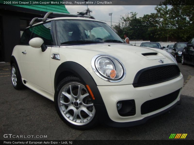 Pepper White / Grey/Black 2008 Mini Cooper S John Cooper Works Hardtop