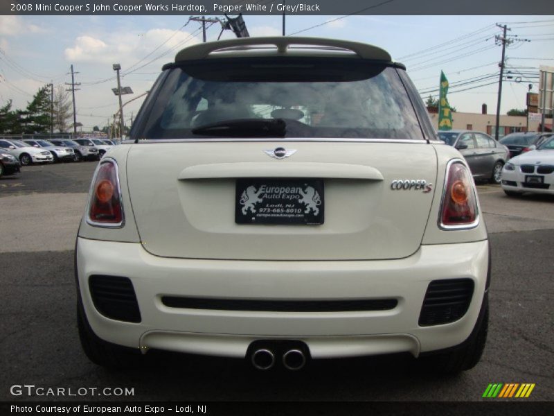 Pepper White / Grey/Black 2008 Mini Cooper S John Cooper Works Hardtop