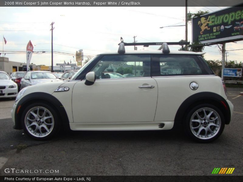 Pepper White / Grey/Black 2008 Mini Cooper S John Cooper Works Hardtop