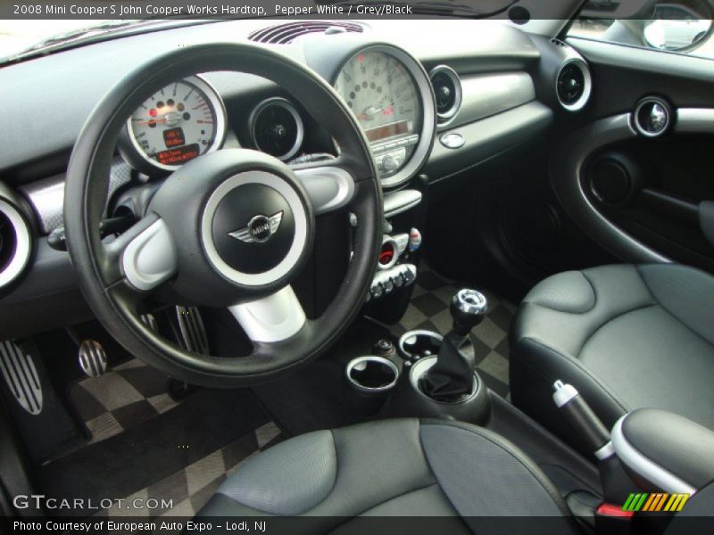 Pepper White / Grey/Black 2008 Mini Cooper S John Cooper Works Hardtop