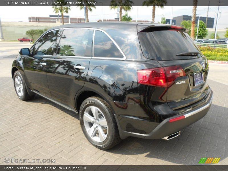 Crystal Black Pearl / Ebony 2012 Acura MDX SH-AWD