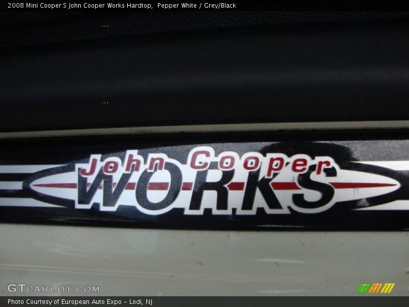 Pepper White / Grey/Black 2008 Mini Cooper S John Cooper Works Hardtop